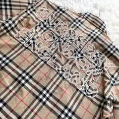美品✨現行　バーバリー　長袖シャツ　背面刺繍　ノバチェック　春夏　M相当