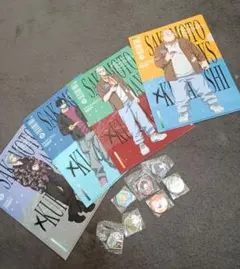 くら寿司SAKAMOTO DAYS クリアファイル4枚バッジキーホルダー