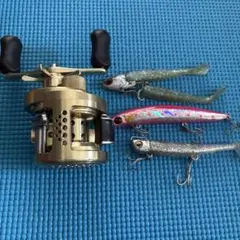 SHIMANO 01カルカッタコンクエスト200シーバス用ルアー付き SHIMANO 01カルカッタコンクエスト200シーバス用ルアー付き - メルカリ