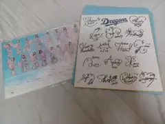 中日ドラゴンズ チアドラ アクリルスタンド サイン色紙 チアドラデー