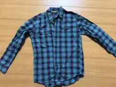 GapKidsチェック柄長袖シャツ 150cm