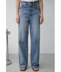 AZUL BY MOUSSY ハイウエストワイドデニム