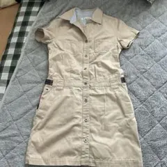 tommy girl ベージュ 半袖ワンピース M