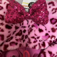 ミニー　ファンキャップ　　レオパード　ヒョウ柄　ピンク