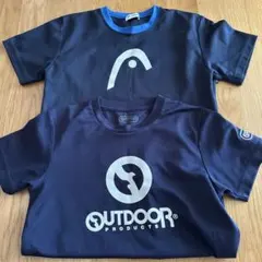 OUTDOOR PRODUCTS ヘッド　150 半袖Tシャツ セット　ネイビー