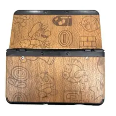 Nintendo New3DS MARIO MONOGRAM BLACK 木目調