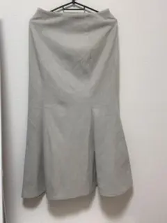 【新品タグ付】GU ヘリンボーンマーメイドロングスカート ナチュラル Sサイズ