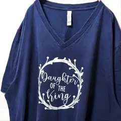 ベラキャンバス 英字ロゴ Tシャツ ネイビー 紺色 2XL 古着