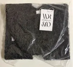 ANDREA & Co. チャコールグレー ニットマフラー