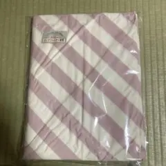 ピンクと白のストライプ 敷き布団カバー 200cm