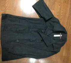 Heritage stone ダークグレー ウールピーコート