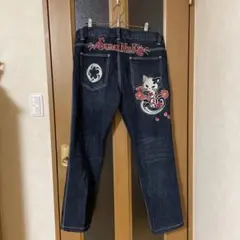 SumaiNeko 刺繍入りデニムパンツ 36