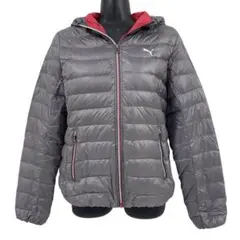 美品 PUMA ダウンジャケット レディース M グレー系