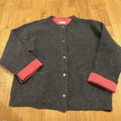 FREAK'S STORE カーディガン グレー ピンクのサムネイル