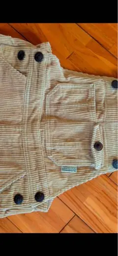 ストライプ コーデュロイ オーバーオール