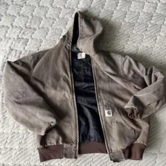 90s USA製 Carhartt アクティブジャケット フェード ダック地