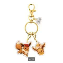 【新品】ポケモンカフェ　アクリルキーホルダー　イーブイ
