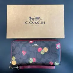COACHコーチ オーナメントプリントロングジップアップウォレットC7411のサムネイル