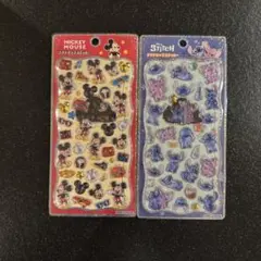 プチドロップステッカー　プチドロ　ディズニー　ミッキー　スティッチ