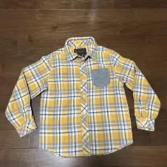 SHOO-LA-RUE 長袖チェックシャツ/ イエロー 130センチ