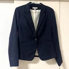 H&M テーラードジャケット ネイビー Mサイズのサムネイル