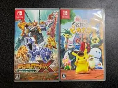 【Switch】ほねほねザウルス クロス &名探偵ピカチュウ(セット売り)
