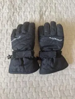 MASHALO スキーグローブ 110cm ブラック　キッズ