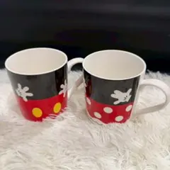 G004 【新品未使用】ディズニー ミッキー＆ミニー ペアマグカップ