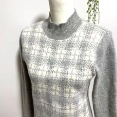 LBCOMPANY アンゴラ 毛 ハイネック ニット セーター レディース M