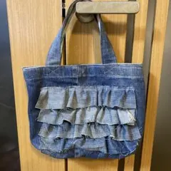デニムリメイクトートバッグ
