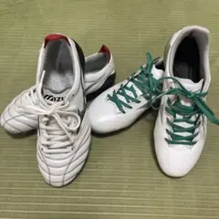 【2足まとめ売り】　モレリアネオ4 モナルシーダネオⅡ サイズ22.5 ミズノ(MIZUNO) サッカースパイク モナルシーダネオ2 PRO JR