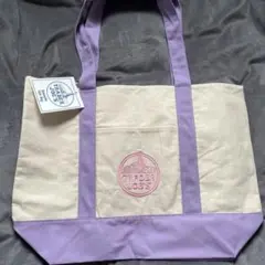 TRADER JOE'S パープル　レギュラーサイズ　トートバッグ
