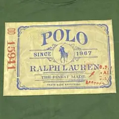 90s 00s POLO by Ralph Lauren Tシャツ グリーン 緑