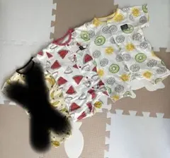 フルーツ柄ロンパース 2枚セット 60cm〜70cm 西松屋