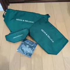 DEAN & DELUCA クーラーバッグ 3点保冷剤セット グリーン　未使用