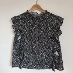 【定価5940円】テチチテラス 小花柄フリルブラウス Fのサムネイル
