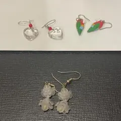 ピアスセット ハート型・鳥型・花型