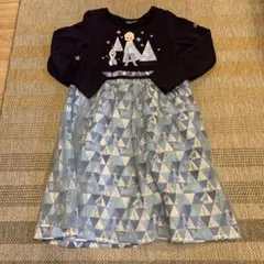 ANNA SUI miniアナ雪2コラボワンピース【エルサ】/サイズ120cm