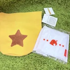 どうぶつの森 ベルぶくろ 巾着 折りたたみバッグ タヌキ商店 2点