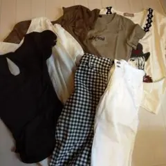 トップスとカプリパンツセット売り ブラウン系