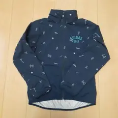 adidas　ゴルフ　ジャケット　ブルゾン　紺　2ウェイ