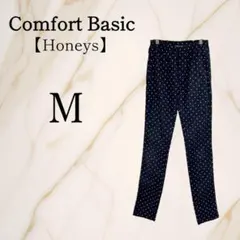 ◇Comfort Basic M ドット柄レギンス 薄手 スパッツ ウエストゴム