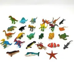 恐竜 フィギュア 27個セット まとめ売り おもちゃ 室内 砂遊び用