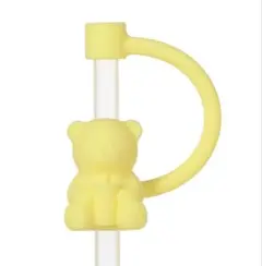 スターバックス リユーザブルカップ用ストローキャップ べアリスタ 黄色