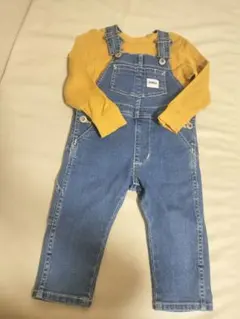 EDWIN オーバーオール サロペット ミニオンコーデ デニム ロンT セット