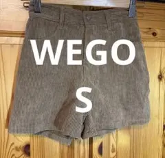 WEGOブラウンコーデュロイショートパンツハイウエストS