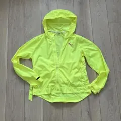 Puma フード付きウィンドブレーカー M 蛍光イエロー