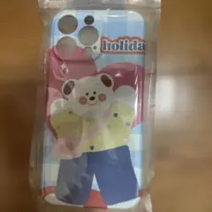 14promax iPhone用ソフトケース くま柄