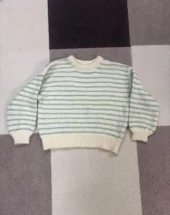 ehka sopo アイボリー ストライプ ニット セーター