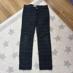 BEAMS BOY チェック柄スリムフィットパンツ　細身